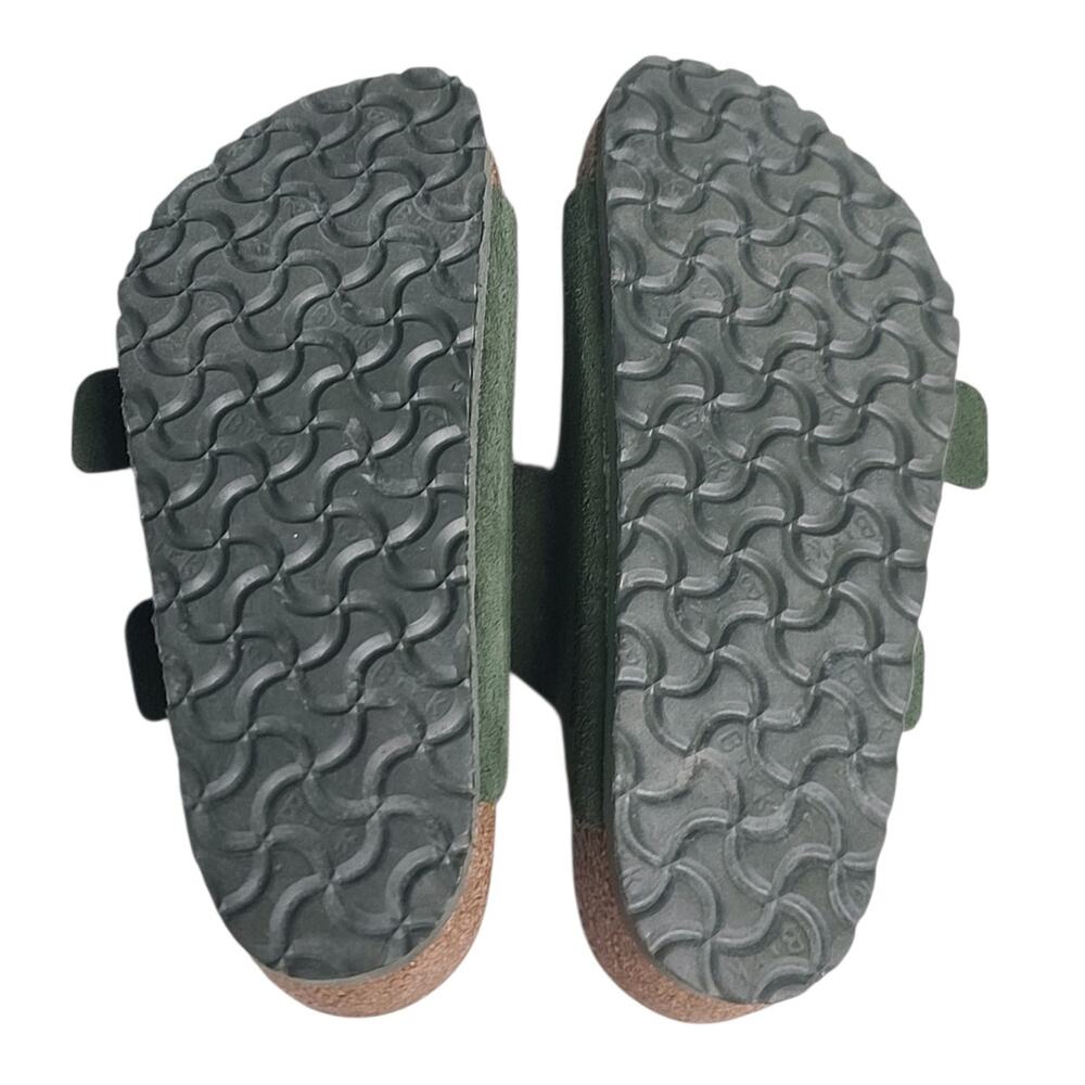 Birkenstock Arizona Green Suede Soft Footbed Sandals Size 38 W7 - Picture 7 of 7
